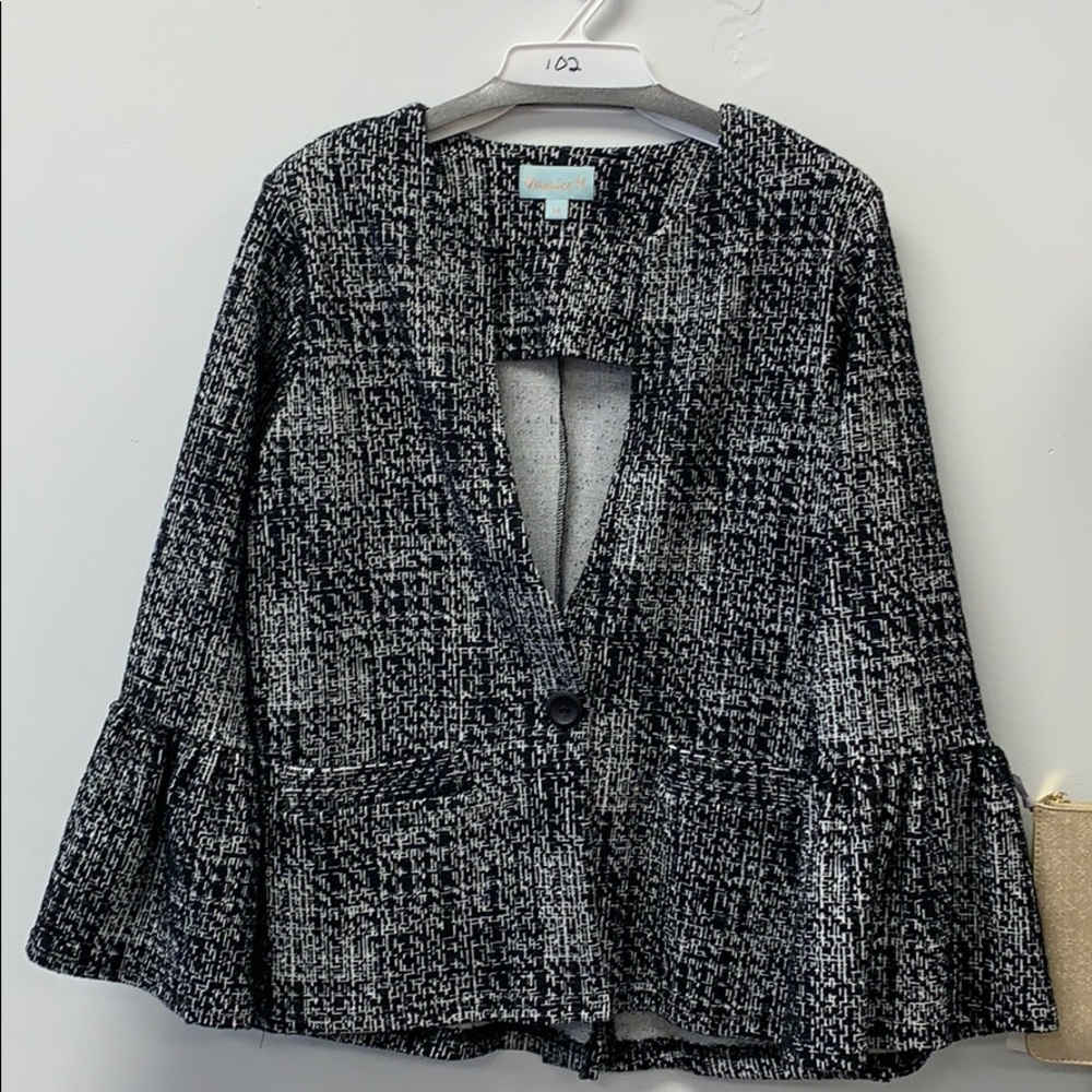 Black and white jacket